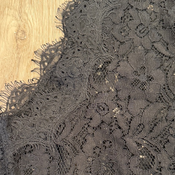 Zara Black Lace Crop Top - Picture 6 of 7